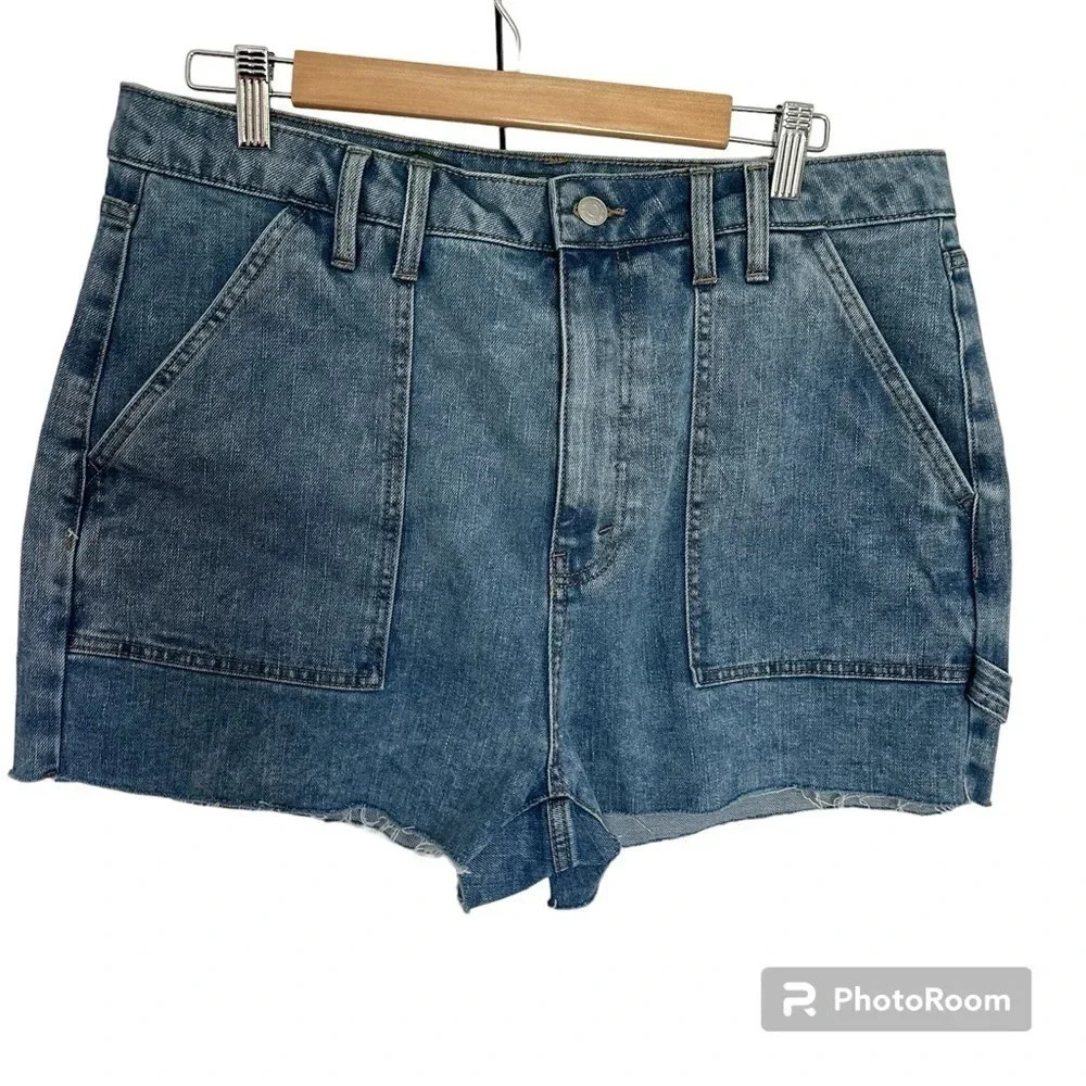 Wild Fable Womens Waist Highest Rise Shorts Medium Wash Size 16